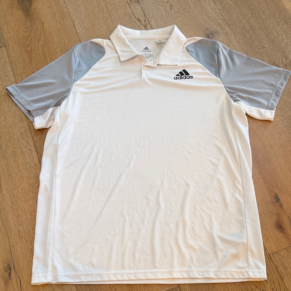 Adidas Men's Golf polo  Shirt in White and gray